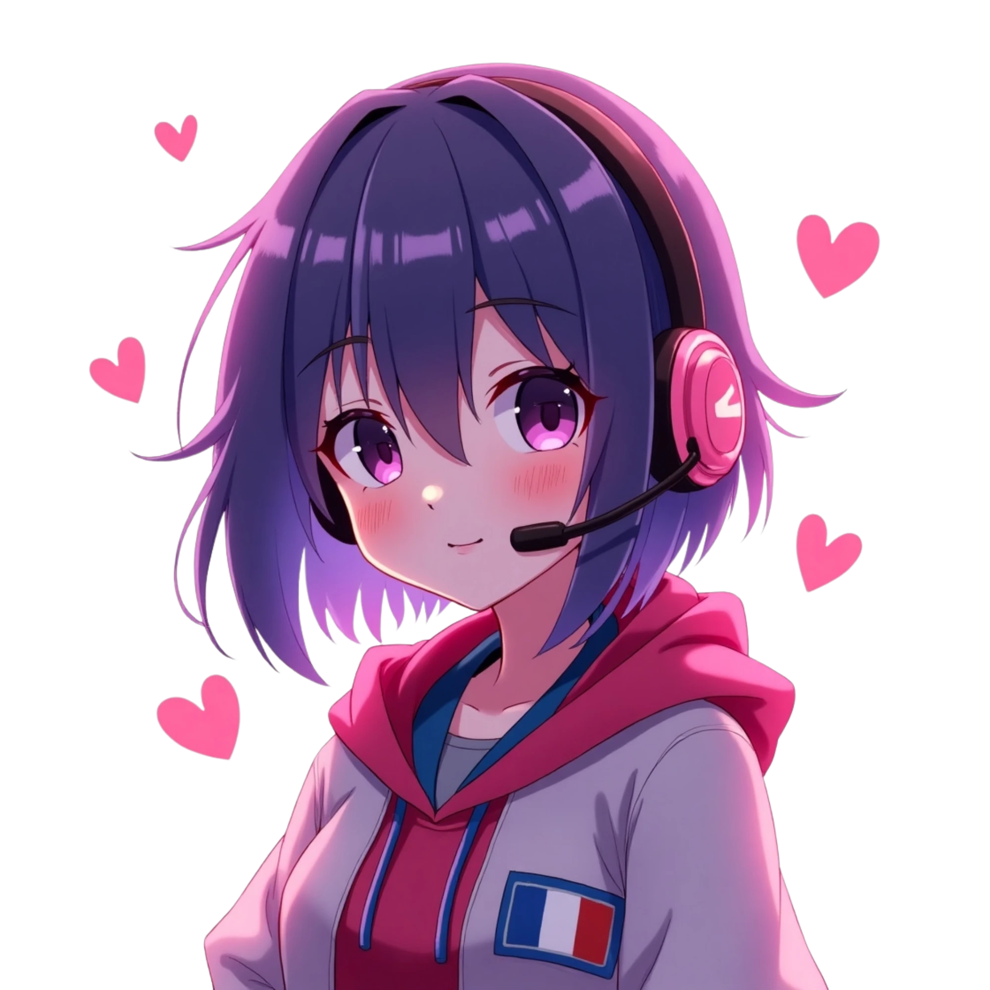 Personnage manga équipe Française à l'écoute